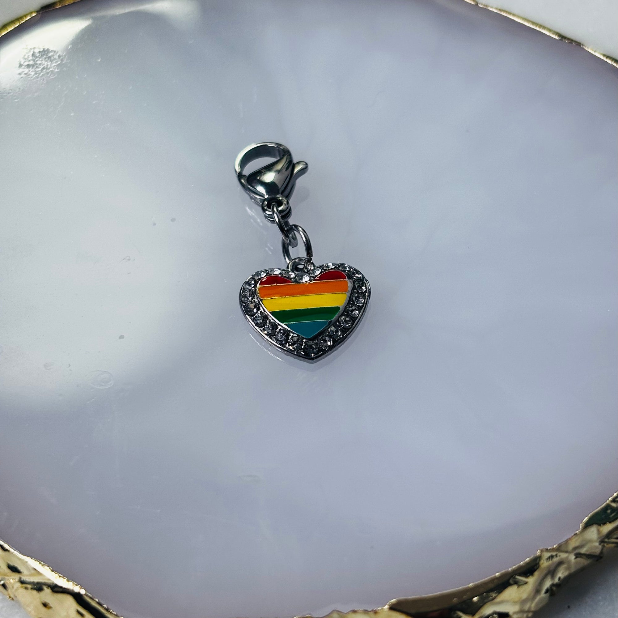Charm "Le coeur arc-en-ciel"