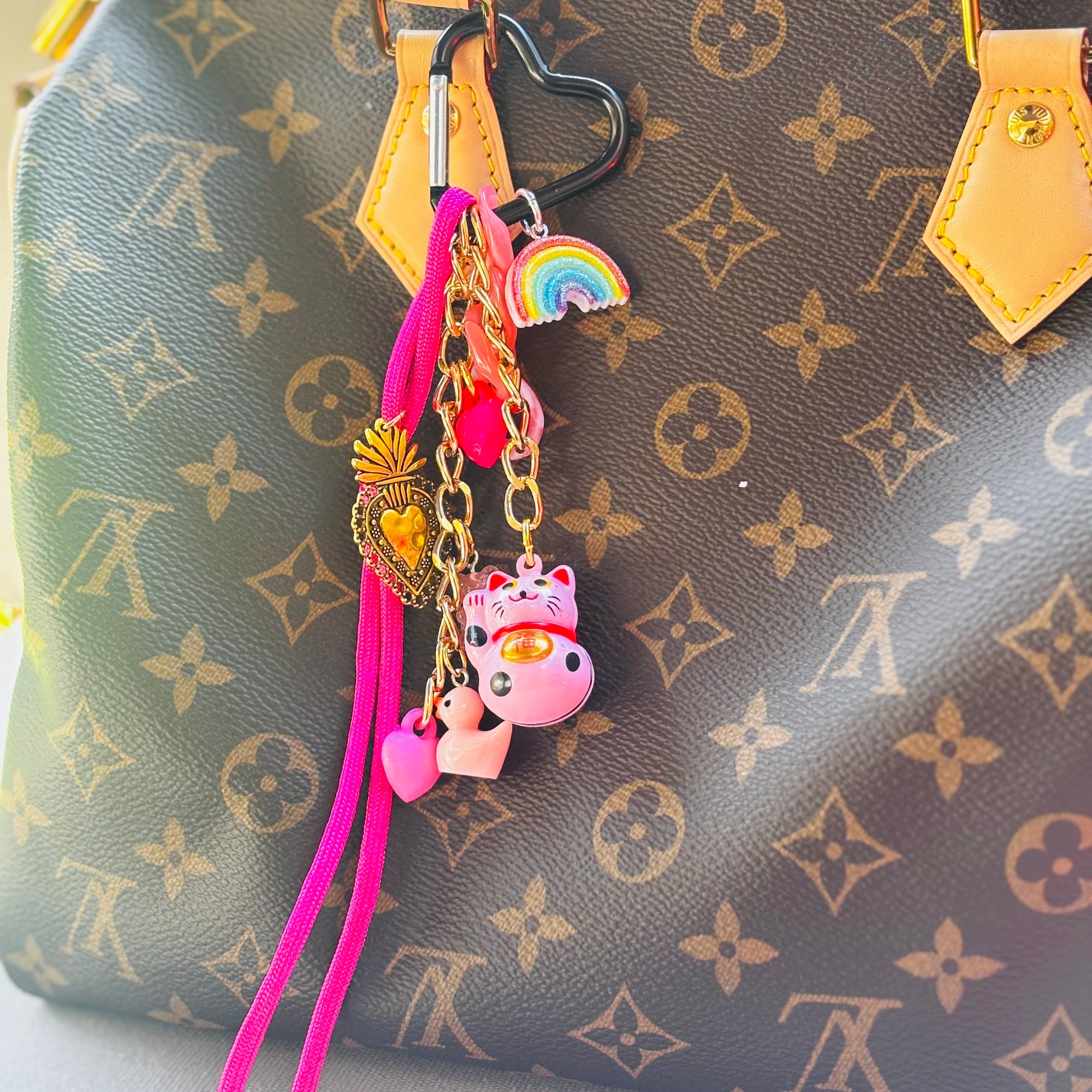 Bijou de sac "La vie en rose"