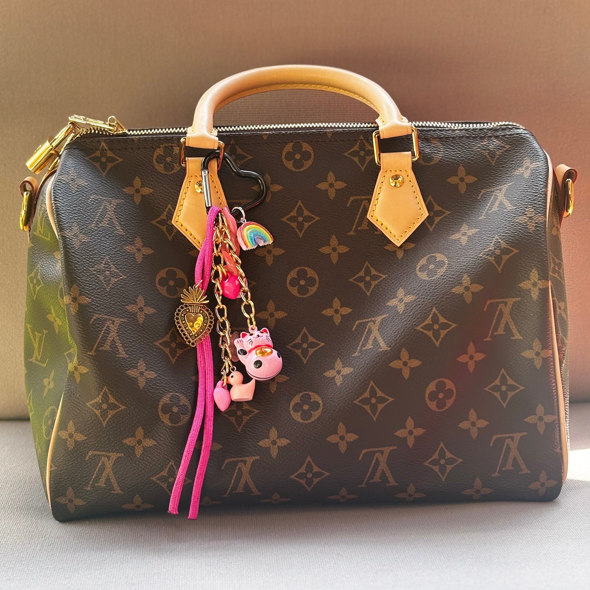 Bijou de sac "La vie en rose"
