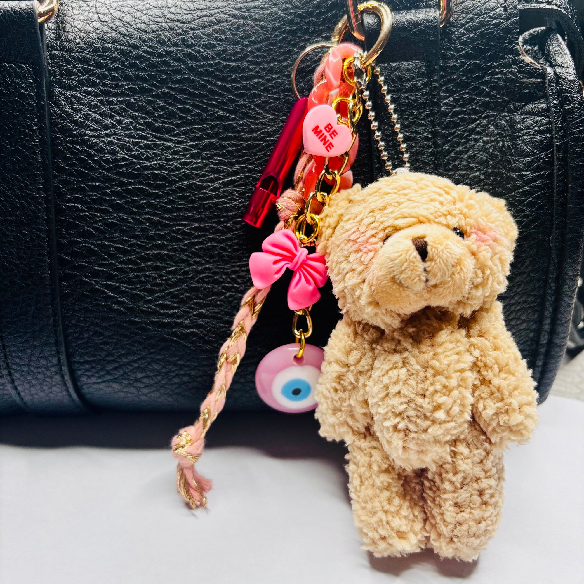 Bijou de sac "Teddy Pink"