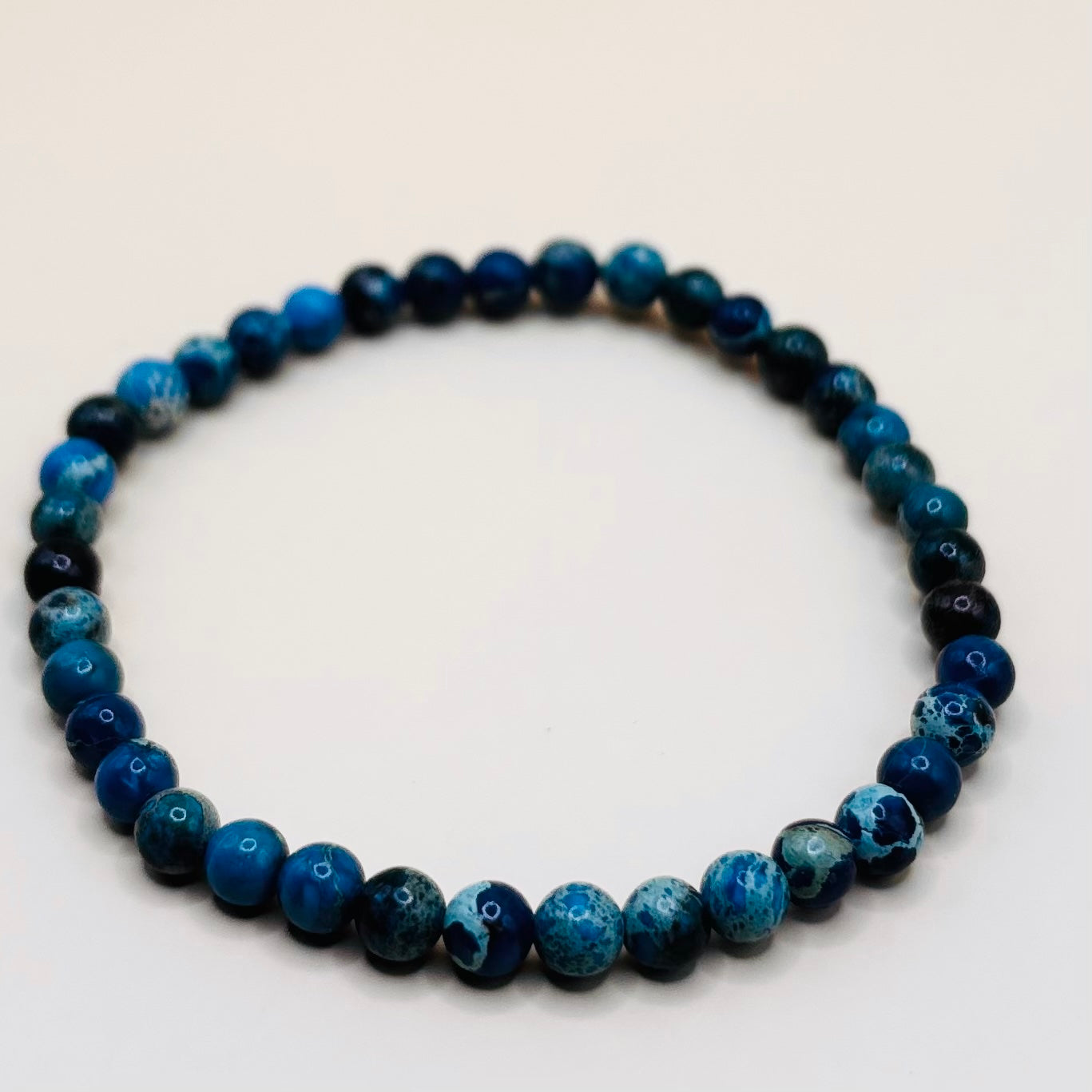 Bracelet Enfant Jaspe impérial bleu