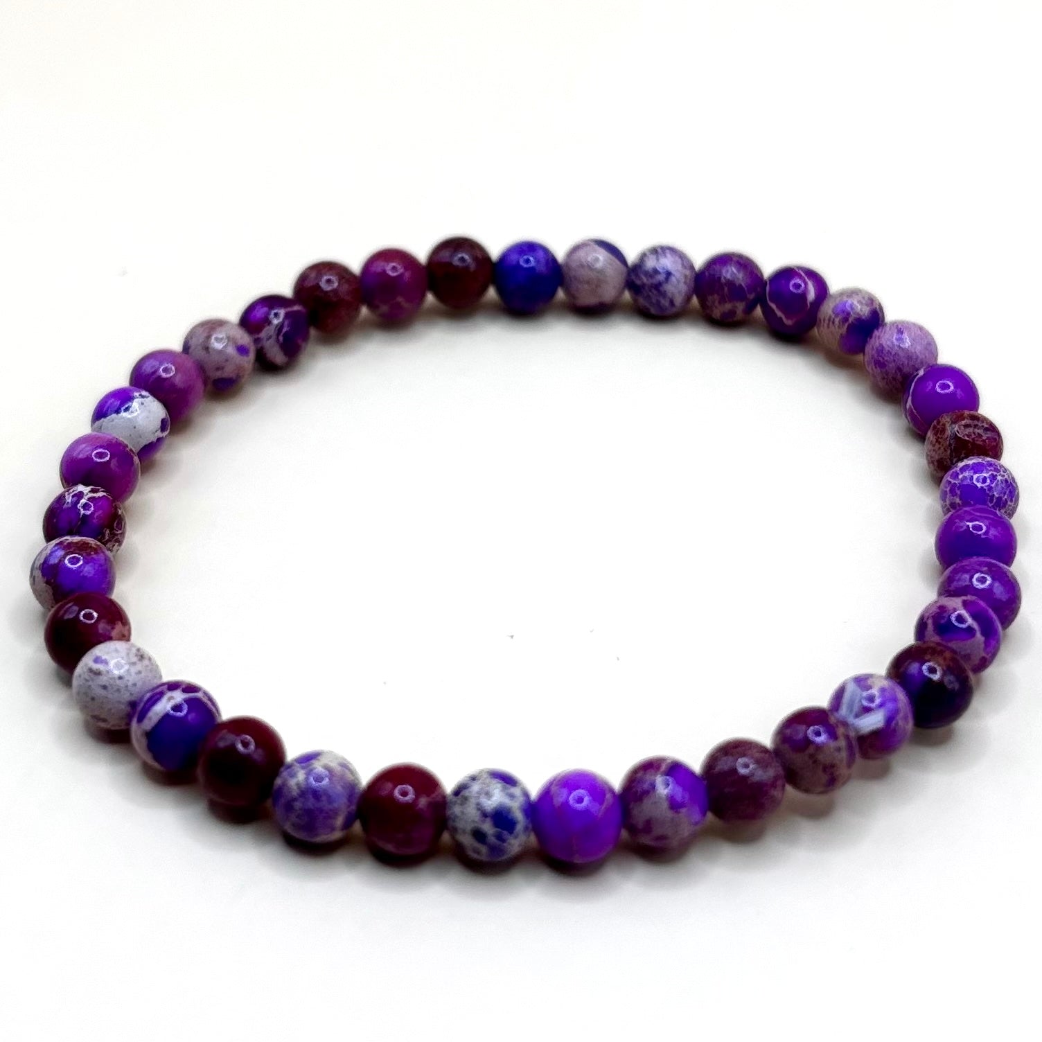 Bracelet Enfant Jaspe impérial violet