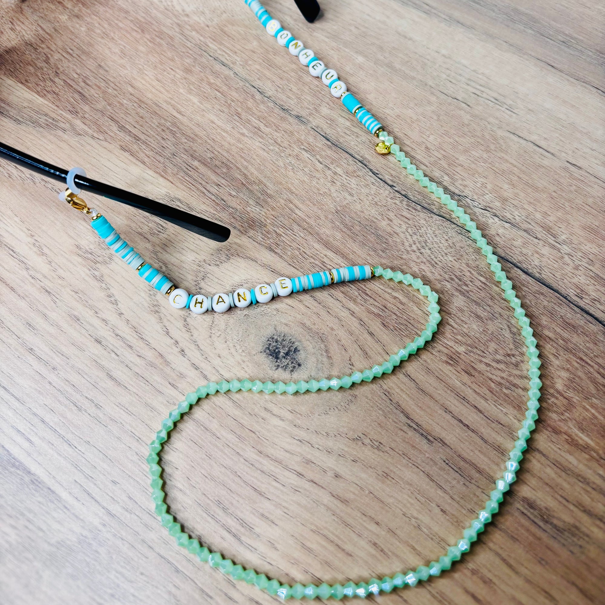 Chaîne de lunettes Double-Dose Verte