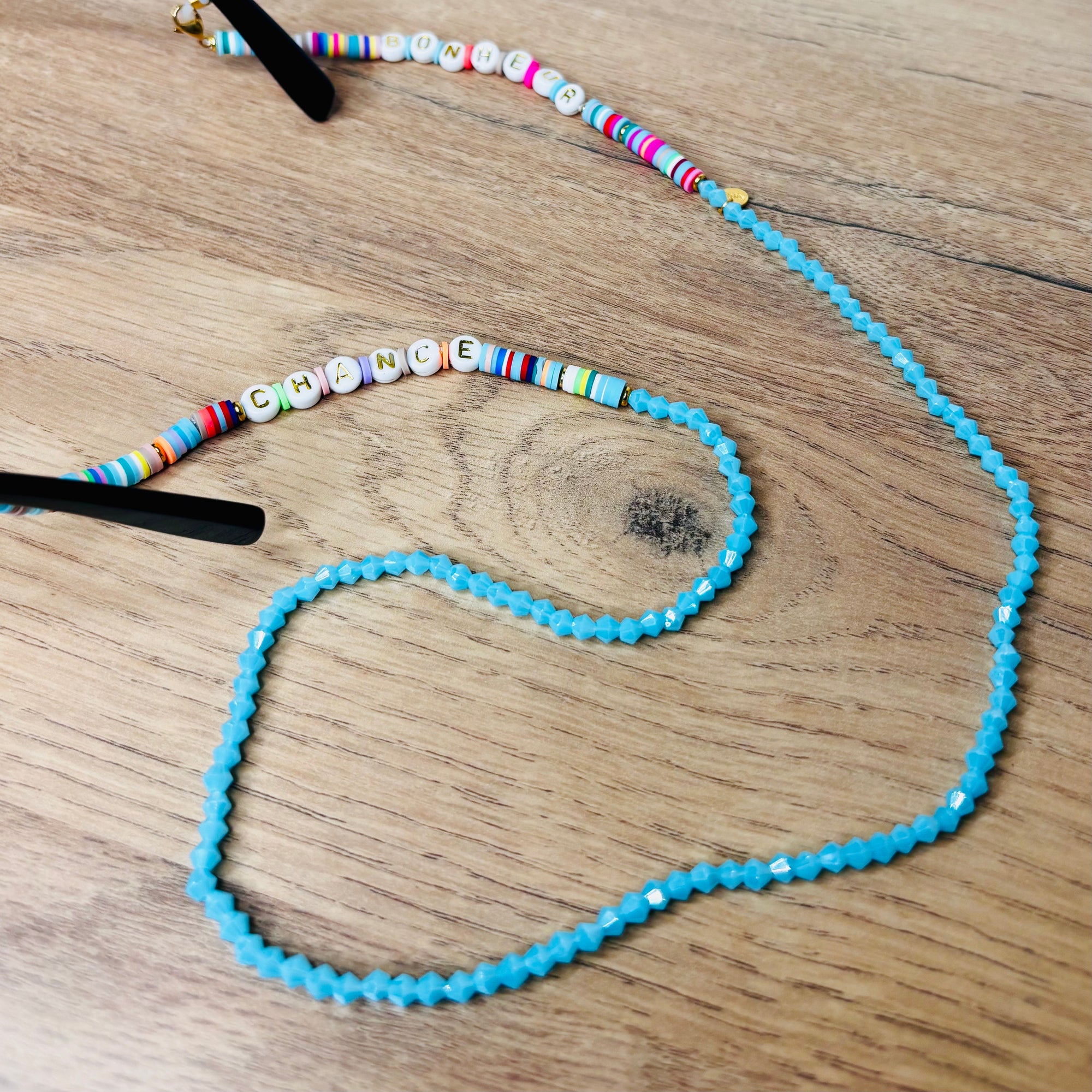 Chaîne de lunettes Double-Dose Bleue
