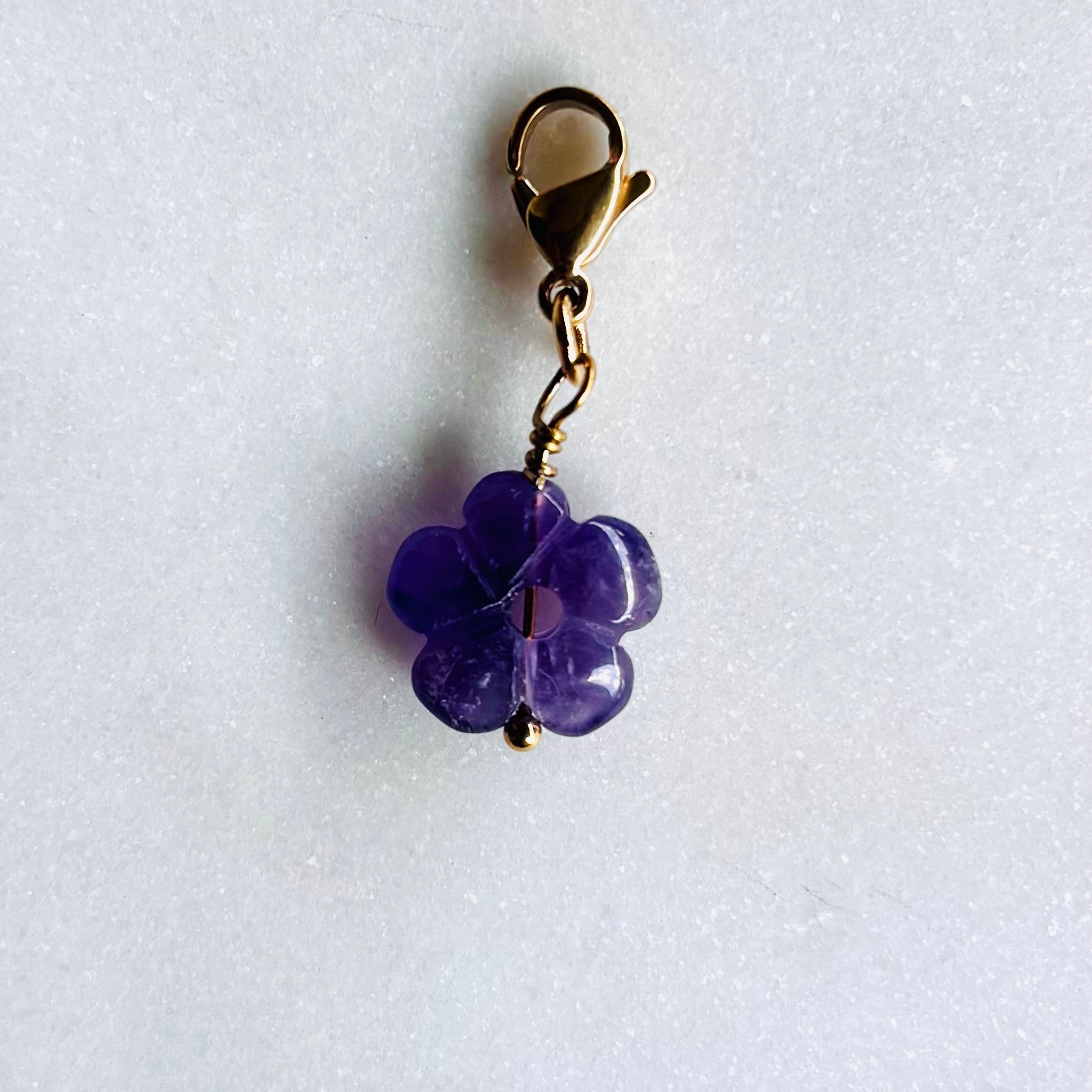 Charm "La fleur Améthyste"