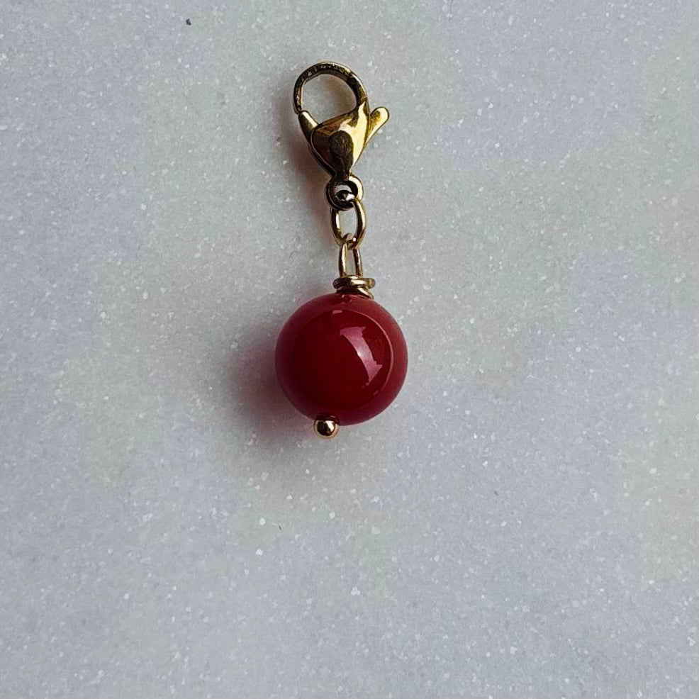 Charm "La pierre de naissance Juillet-Cornaline"