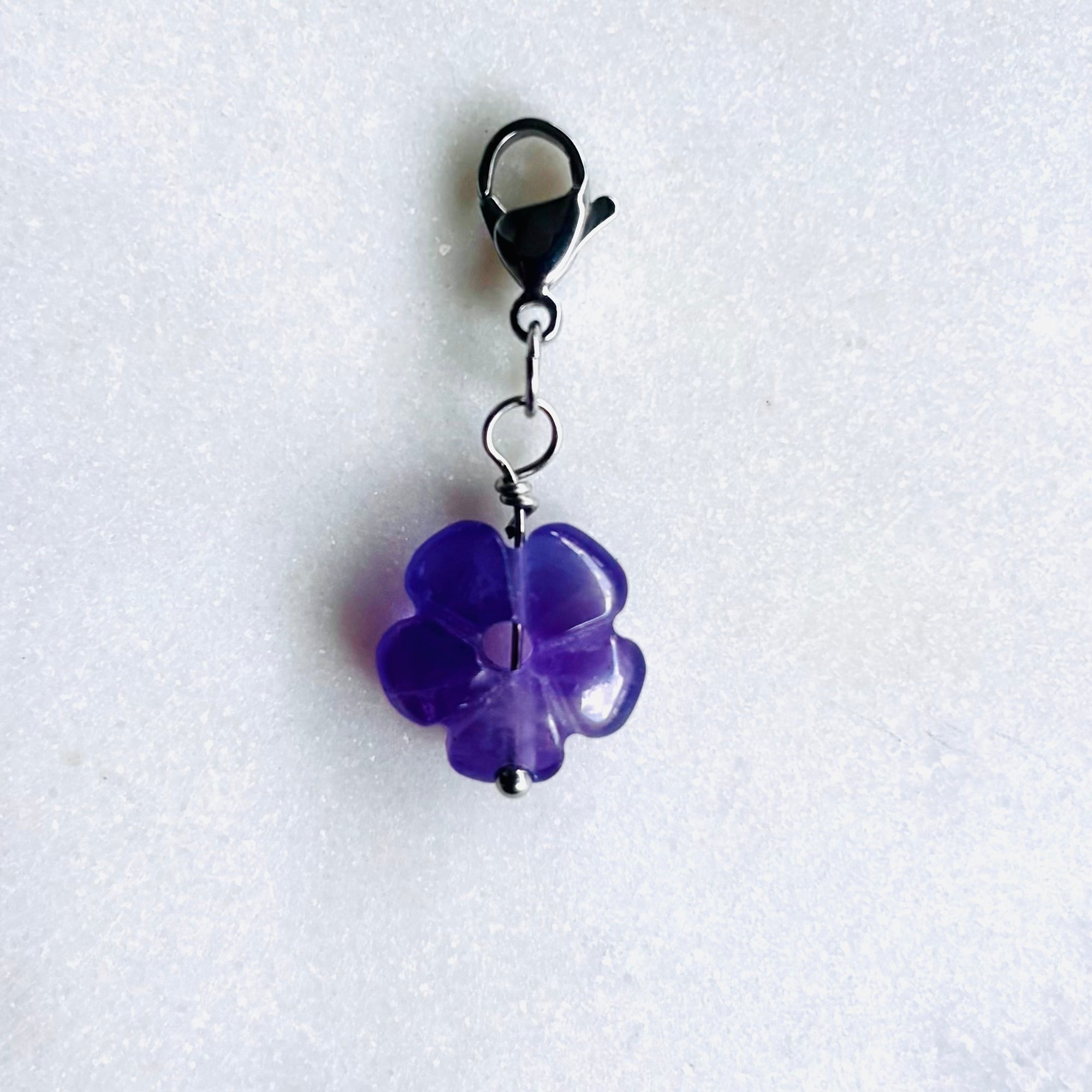 Charm "La fleur Améthyste"
