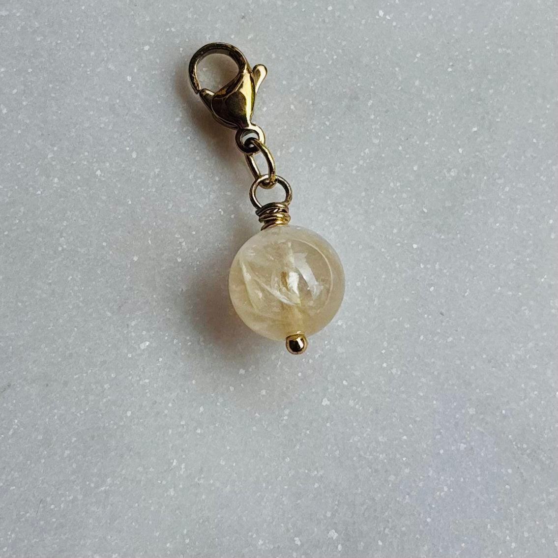 Charm "La pierre de naissance Novembre-Citrine"