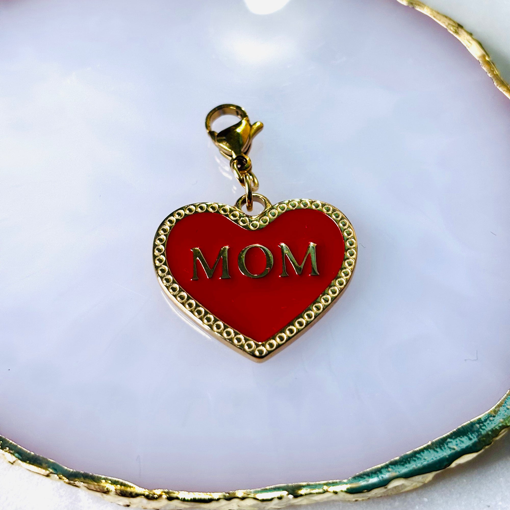Charm "Le coeur Mom"