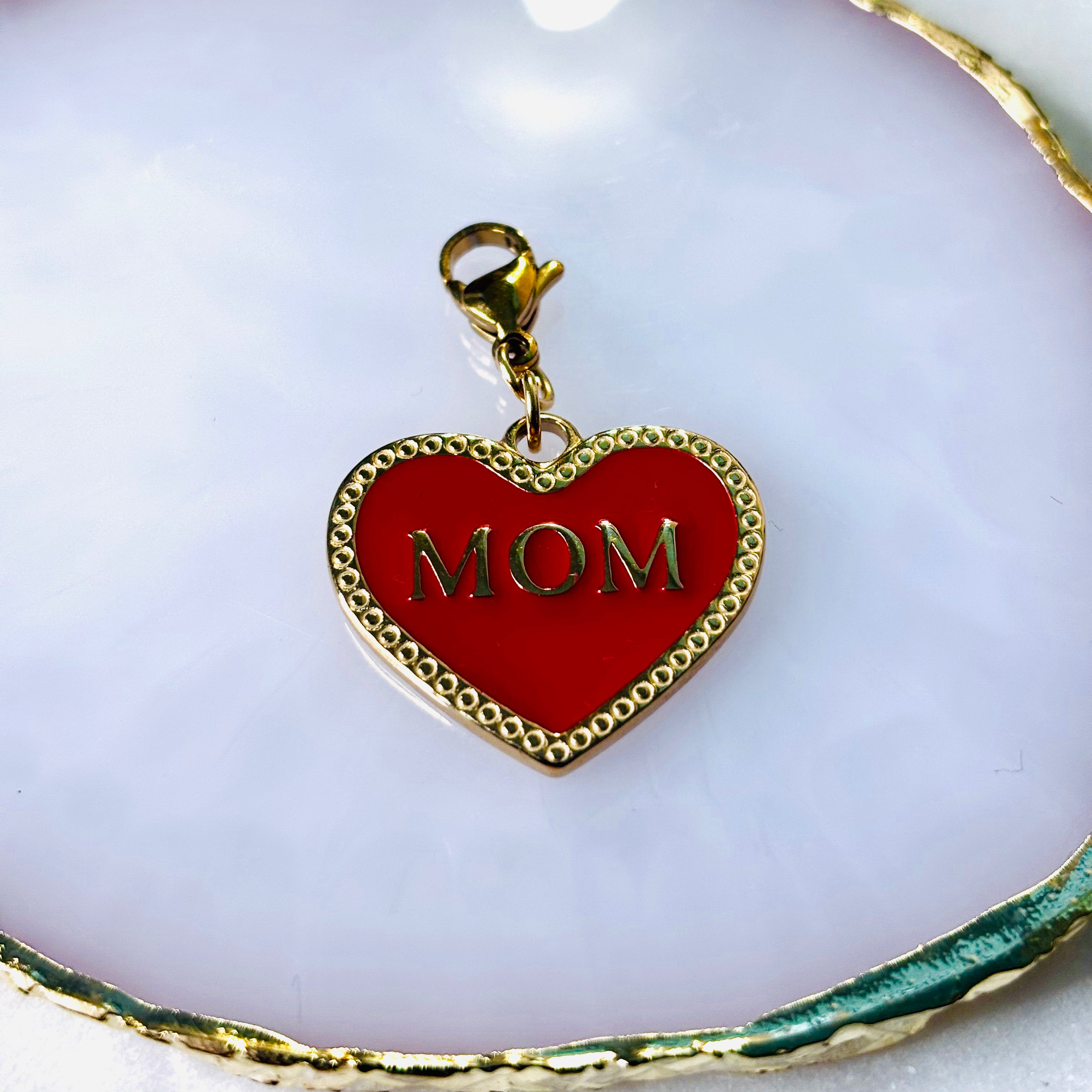 Charm "Le coeur Mom"