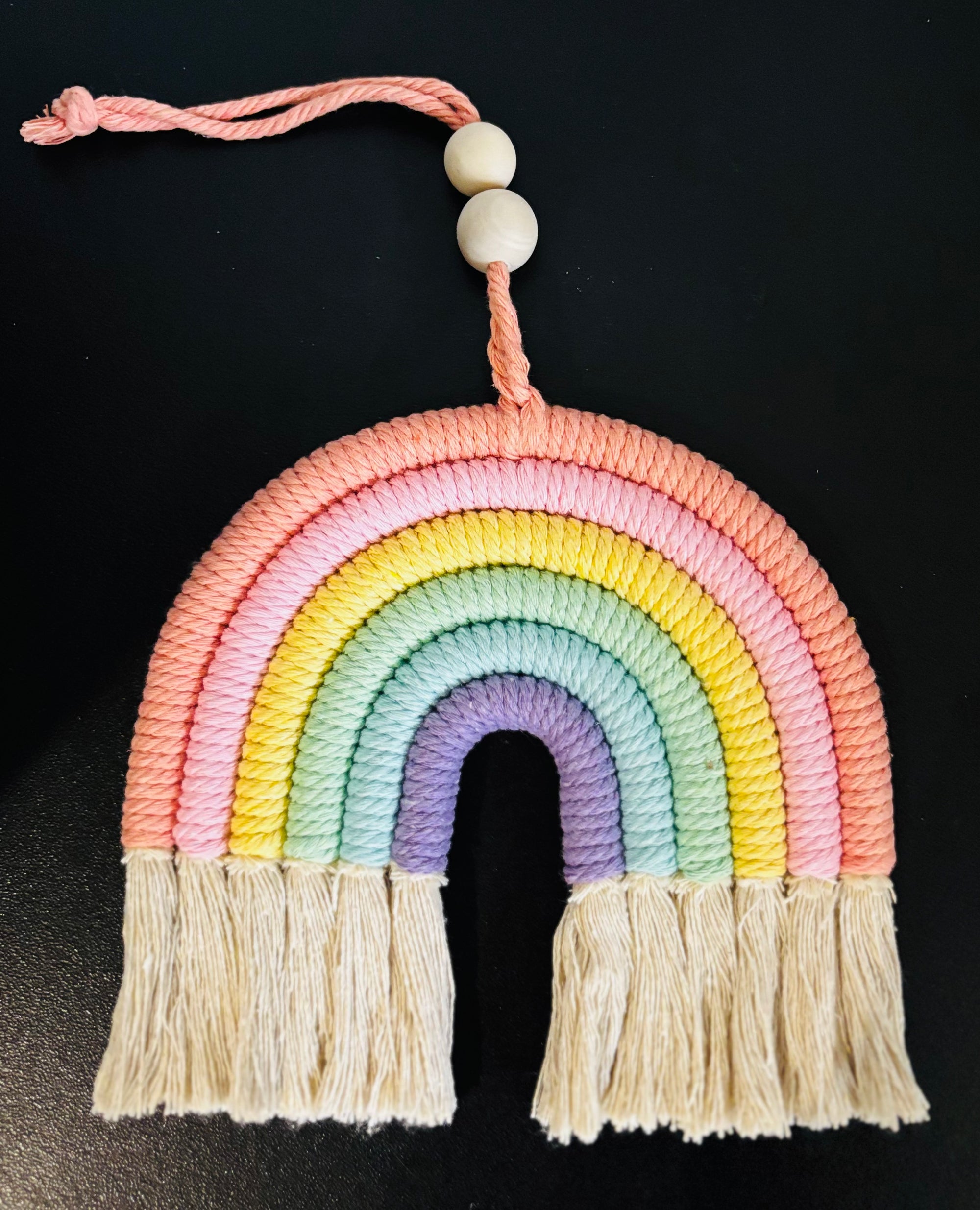 Arc-en-ciel macramé
