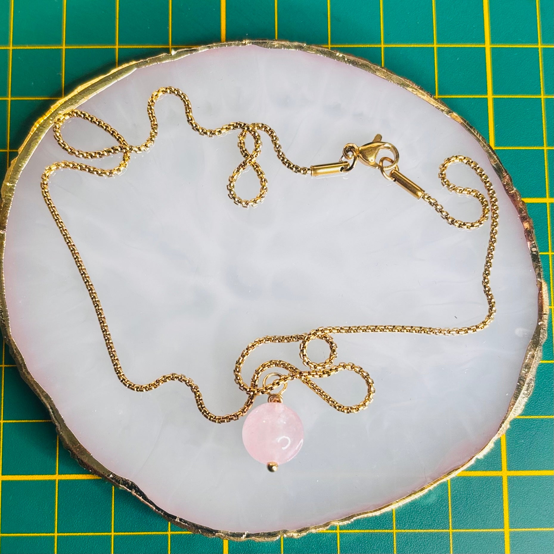 Collier Pierre de Naissance - doré - Mauvaise graine