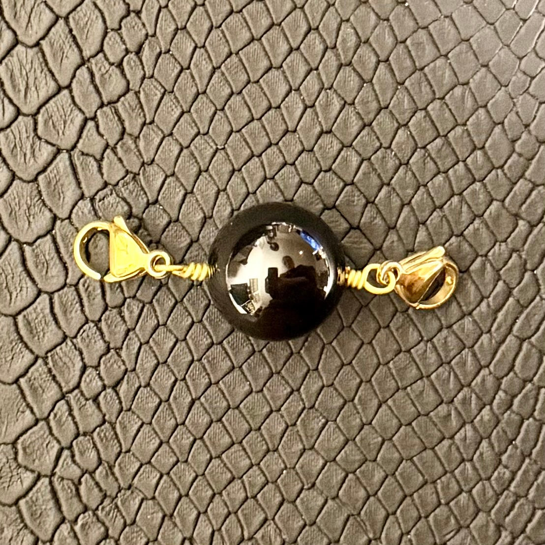 Pendentif Talisman Mood - Pierre d'Obsidienne