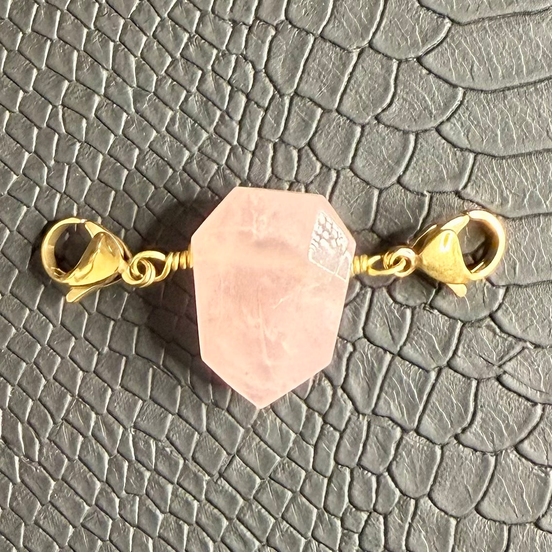 Pendentif Talisman Mood - Pierre de Quartz rose